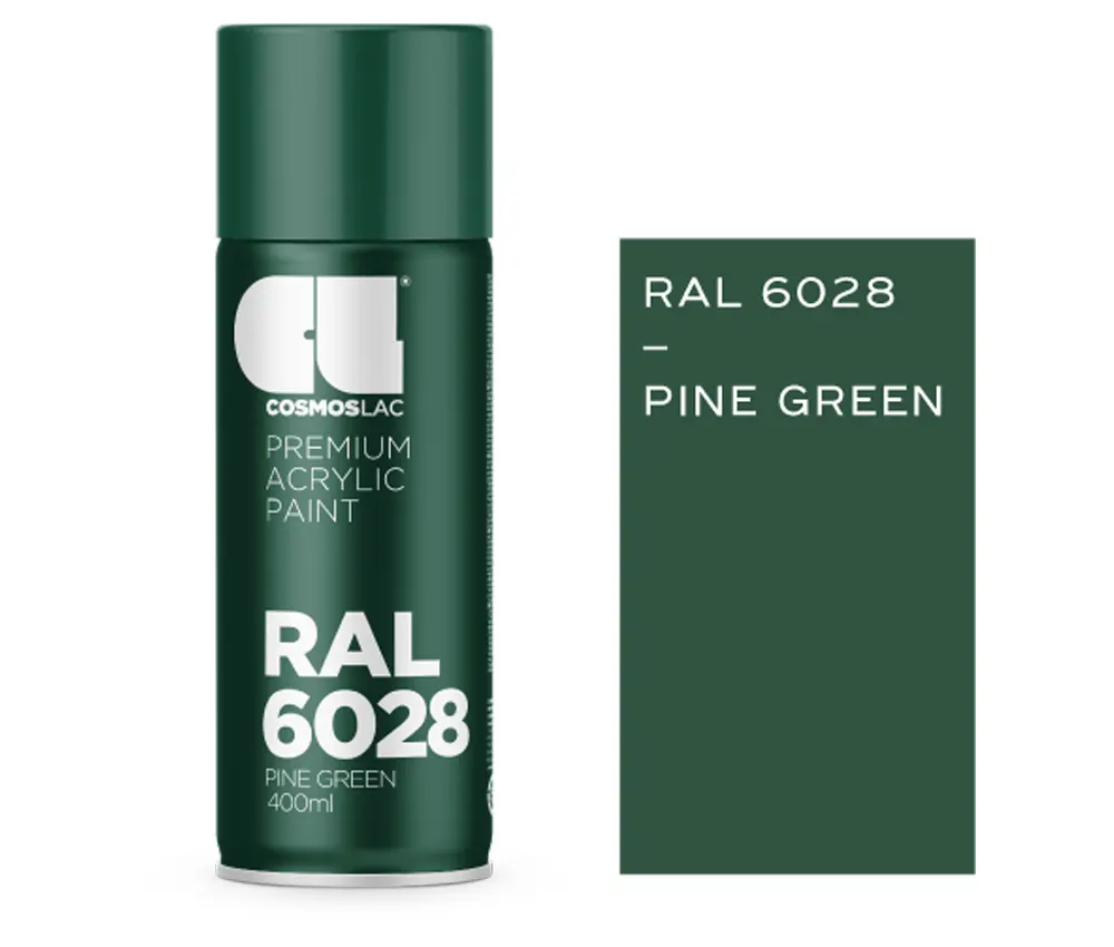 Cosmoslac Ral 6028 Pine Green 400ml, Ral, Σπρέι, Χρώματα bauexperts
